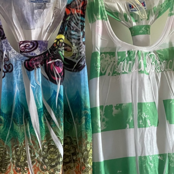 Pastel & Multicolored Virginia Beach Tank Top Shirt SET - Girls Size 6-6X - Picture 15 of 16